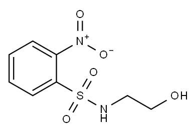 N-(2-羟基乙基)-2-硝基苯磺酰胺 结构式