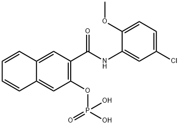 色酚AS-CL磷酸盐 结构式