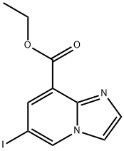 6-碘咪唑并(1,2-A)吡啶-8-甲酸乙酯 结构式