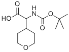 N-BOC-四氢吡喃基甘氨酸 结构式