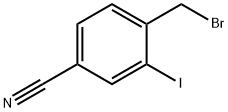 4-氰基-2-碘溴苄 结构式