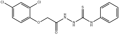 2-(2-(2,4-二氯苯氧基)乙酰基)-N-苯基肼-1-碳硫代酰胺 结构式