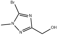 (5-溴-1-甲基-1H-1,2,4-三唑-3-基)甲醇 结构式