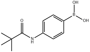 4-特戊酰胺基苯基硼酸 结构式