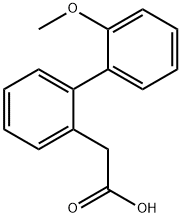 2-(2'-甲氧基-[1,1'-联苯]-2-基)乙酸 结构式