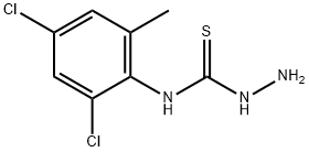 4-(2,4-Dichloro-6-methylphenyl)-3-thiosemicarbazide 结构式