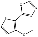 5-(3-Methoxythien-2-yl)-1,3-oxazole 结构式