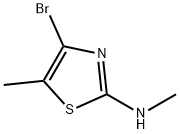 4-溴-N,5-二甲基噻唑-2-胺 结构式