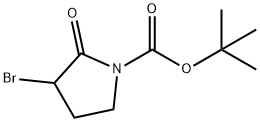 tert-butyl 3-bromo-2-oxopyrrolidine-1-carboxylate 结构式
