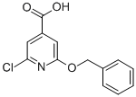 2-BENZYLOXY-6-CHLORO-ISONICOTINIC ACID 结构式