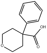 4-苯基四氢吡喃-4-羧酸 结构式