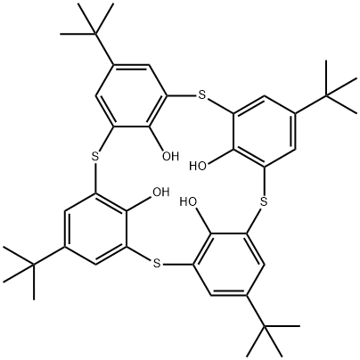 4-叔丁基硫杂杯[4]芳烃 结构式
