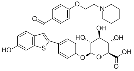 雷洛昔芬-4' -葡萄糖醛酸苷 结构式