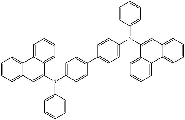 N,N'-双(菲-9-基)-N,N'-二苯基联苯胺 结构式