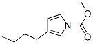 1H-Pyrrole-1-carboxylic  acid,  3-butyl-,  methyl  ester 结构式