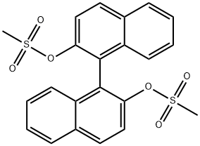 (+/-)-1,1'-双-2-萘基二甲烷磺酰酯 结构式