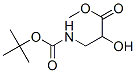 Propanoic acid, 3-[[(1,1-dimethylethoxy)carbonyl]amino]-2-hydroxy-, methyl 结构式