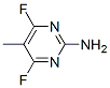 2-Pyrimidinamine, 4,6-difluoro-5-methyl- (9CI) 结构式