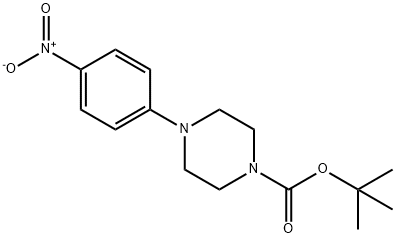 4-(4-硝基苯基)哌嗪-1-羧酸叔丁酯 结构式