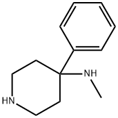 N-甲基-4-苯基-4-哌啶胺 结构式