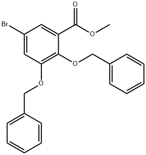 2,3-Dibenzyl-5-broMobenzoic Acid Methyl Ester 结构式
