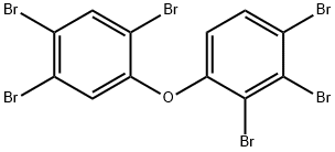 2,2,3,4,4,5-六溴联苯醚 结构式