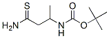 Carbamic acid, (3-amino-1-methyl-3-thioxopropyl)-, 1,1-dimethylethyl ester 结构式