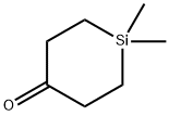 1,1-Dimethylsilacyclohexan-4-one 结构式