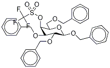 Benzyl 2,3,6-Tri-O- benzyl-4-O-trifluoromethanesulfonyl-β-D-galactopyranoside 结构式