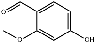 4-羟基-2-甲氧基苯甲醛 结构式