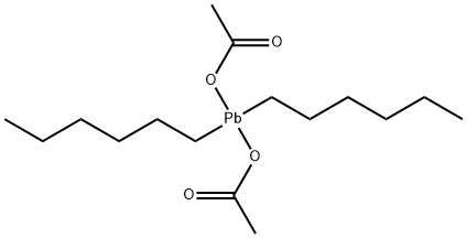 Lead, dihexyl-, diacetate 结构式