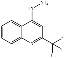 1-[2-(TRIFLUOROMETHYL)-4-QUINOLYL]HYDRAZINE 结构式