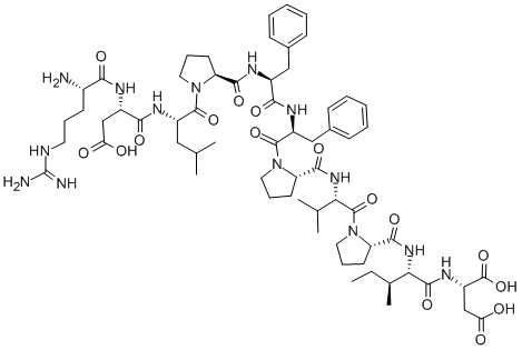 (ARG15,ASP16,25,PRO18,21,23,VAL22,ILE24)-AMYLOID BETA-PROTEIN (15-25) 结构式