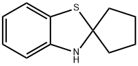 3H-螺[1,3-苯并噻唑-2,1\'-环戊烷] 结构式