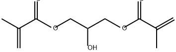 二(2-甲基-2-丙烯酸)2-羟基-1,3-丙二醇酯 结构式