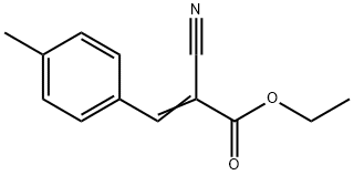 α-Cyano-4-methylbenzeneacrylic acid ethyl ester 结构式
