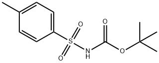 N-(叔丁氧羰基)对甲苯磺酰胺 结构式