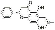 (2S)-6-(dimethylaminomethyl)-5,7-dihydroxy-2-phenyl-chroman-4-one 结构式