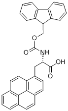 FMOC-3-(1-芘基)-L-丙氨酸 结构式