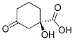 Cyclohexanecarboxylic acid, 1-hydroxy-3-oxo-, (R)- (9CI) 结构式