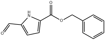 1H-Pyrrole-2-carboxylic acid, 5-forMyl-, phenylMethyl ester 结构式