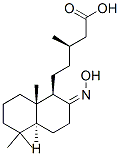 [13R,(+)]-8-(Hydroxyimino)-17-norlabdane-15-oic acid 结构式