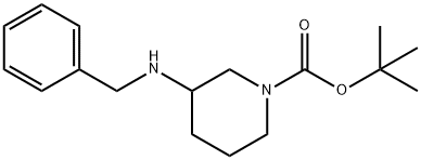 1-BOC-3-(苄氨基)哌啶 结构式