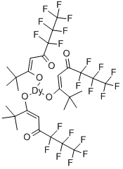 (6,6,7,7,8,8,8-七氟-2,2-二甲基-3,5-辛烯二酸镝 结构式