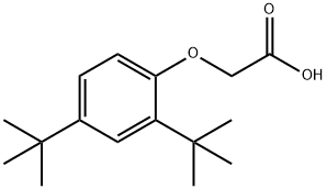 2-(2,4-二叔丁基苯氧基)乙酸 结构式