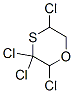 2,3,3,5-Tetrachloro-1,4-oxathiane 结构式
