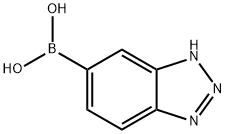 1H-1,2,3-苯并三氮唑-5-基硼酸 结构式