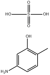 5-氨基-2-甲基苯酚硫酸盐 结构式