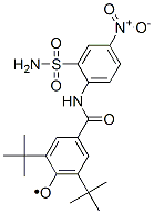 Phenoxy,  4-[[[2-(aminosulfonyl)-4-nitrophenyl]amino]carbonyl]-2,6-bis(1,1-dimethylethyl)- 结构式