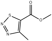 4-甲基-1,2,3-噻二唑-5-羧酸甲酯 结构式